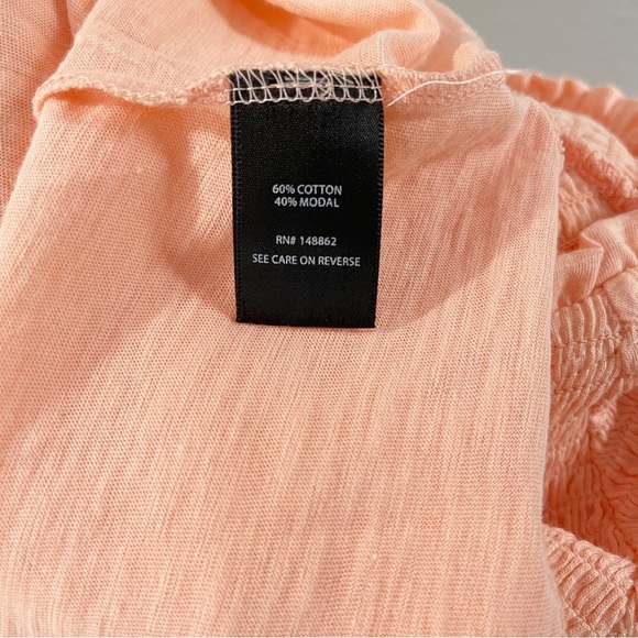 Torrid Woman’s  Ruffle Babydoll Peach  Shirt Top Blouse Bell Sleeve Size 4 - Picture 5 of 5